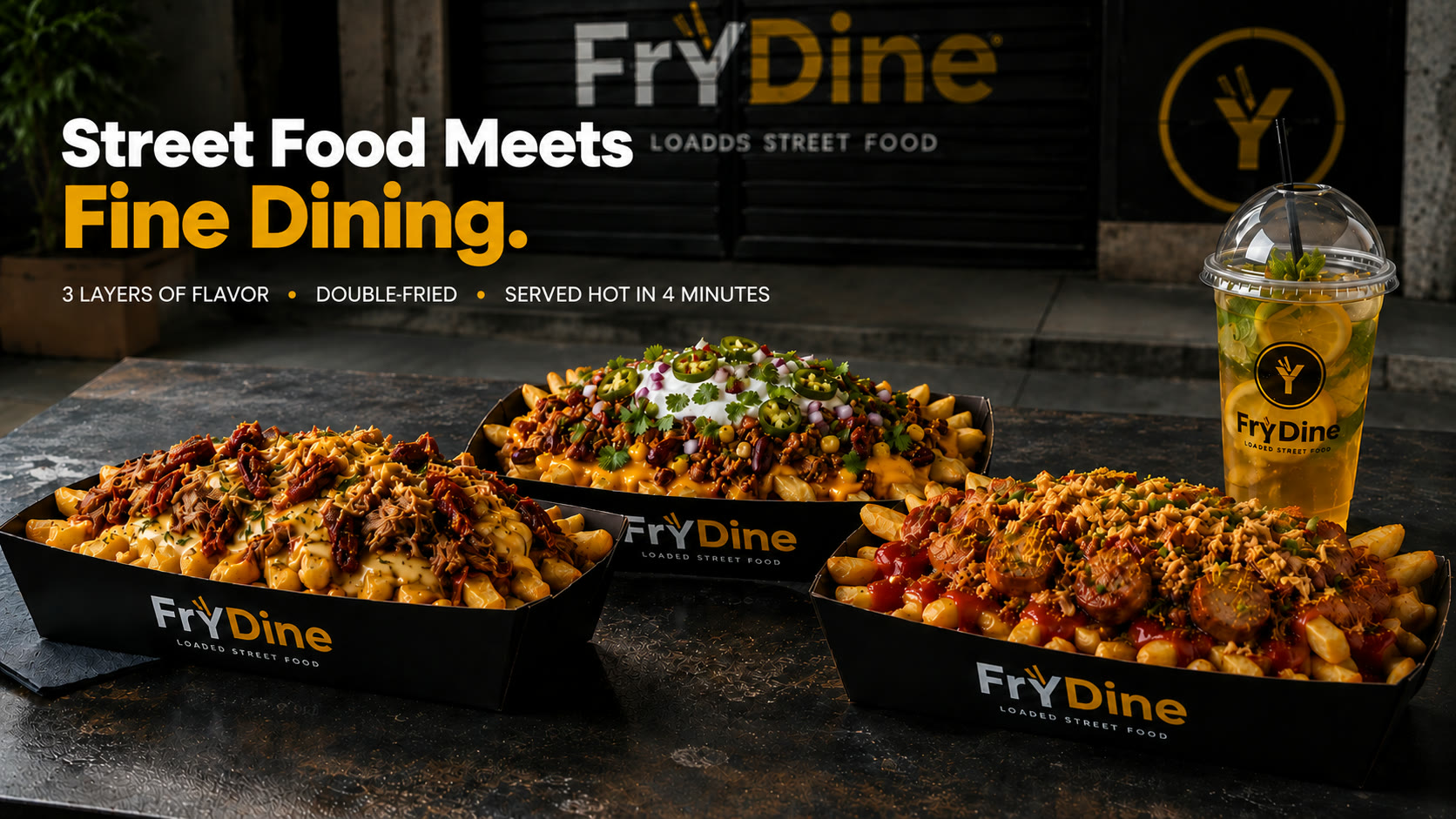 Street food, fine-dined — FryDine Ultimate Trio
